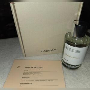 Dossier Ambery Saffron Perfume 100ml Bottle
